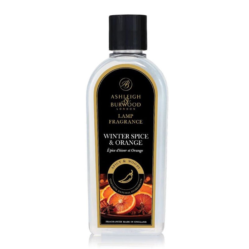 Ashleigh & Burwood Christmas Spice (Winter Spice & Orange) Fragrance Lamp Oil (500ml) - Ashleigh & Burwood Fragrance Lamps from thetraditionalgiftshop.live