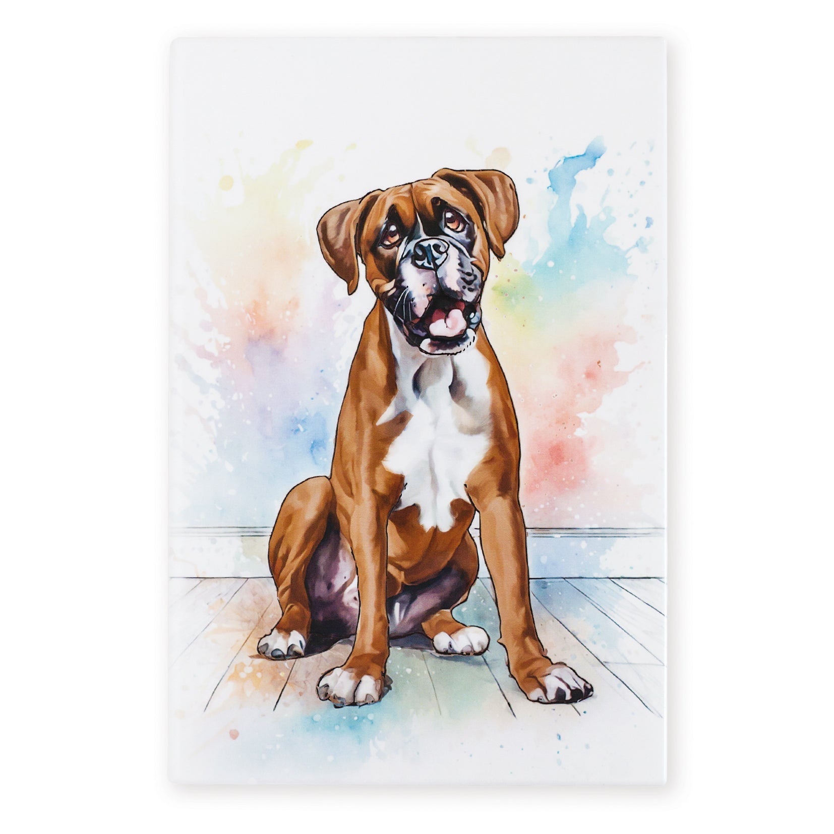 Boxer Ceramic Art Tile - Art of Arora from thetraditionalgiftshop.live