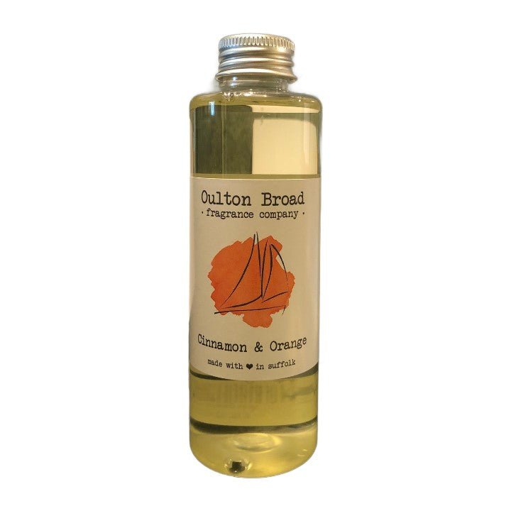 Cinnamon & Orange Reed Diffuser Refill Oil - Oulton Broad Fragrance Company from thetraditionalgiftshop.live