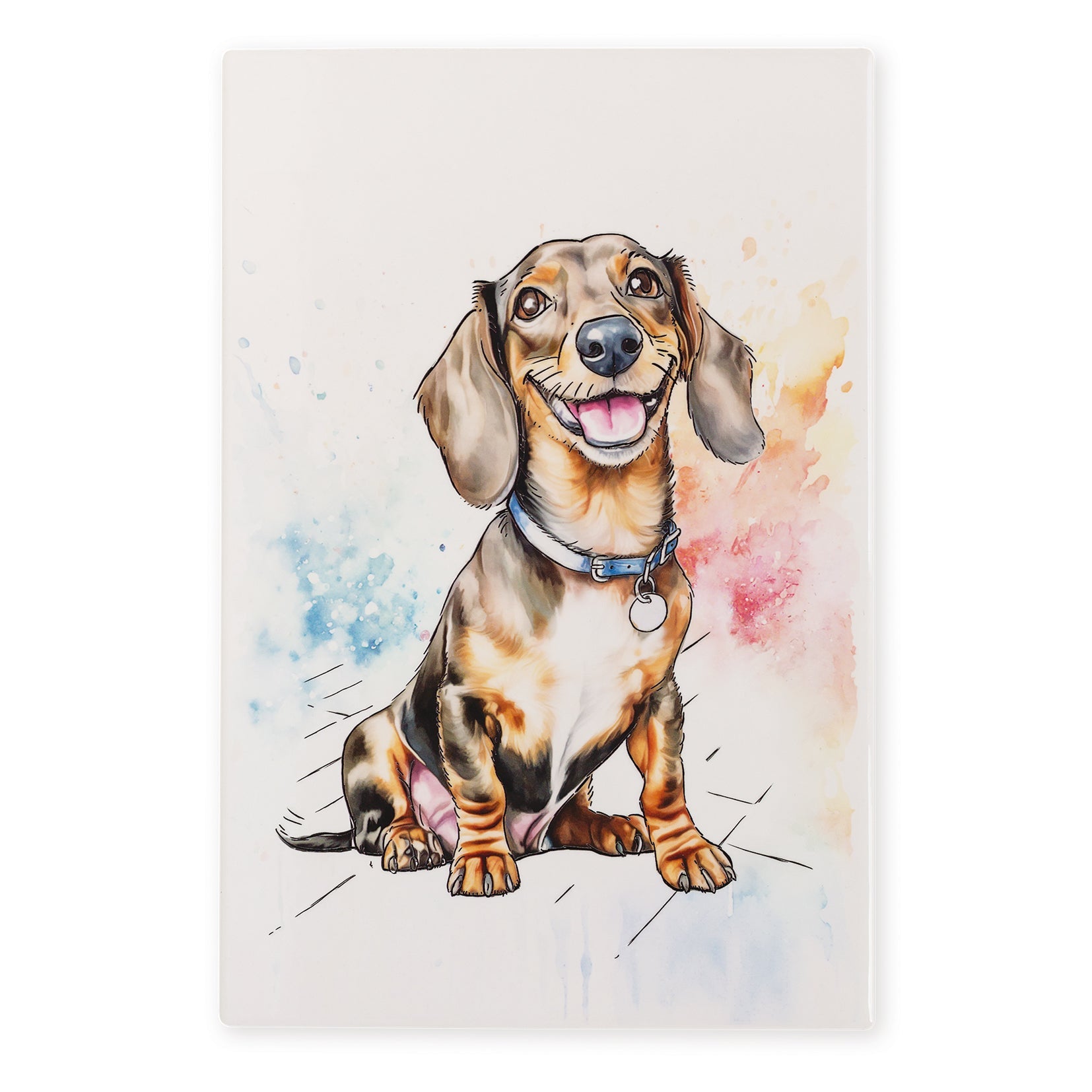Dachshund Ceramic Art Tile - Art of Arora from thetraditionalgiftshop.live