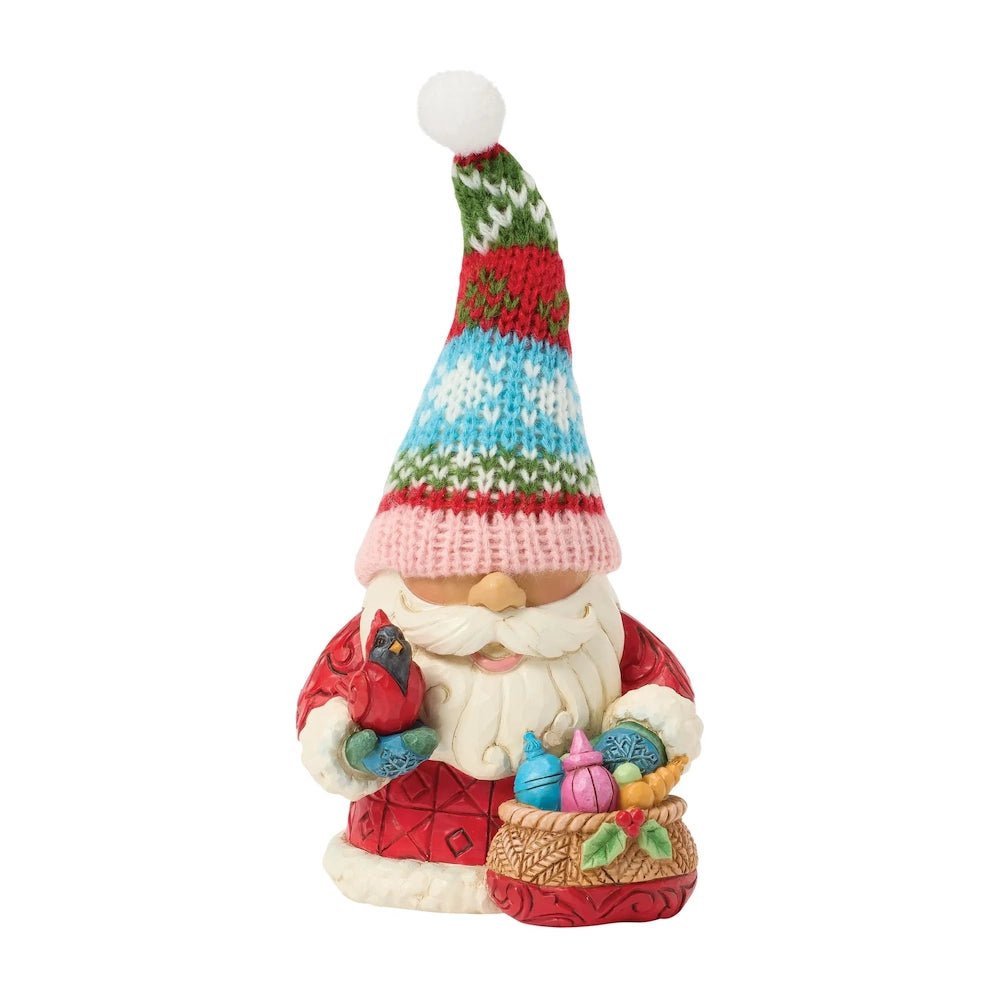 Decorate with Happiness (Holiday Gnome with Knit Hat) - Heartwood Creek by Jim Shore from thetraditionalgiftshop.live