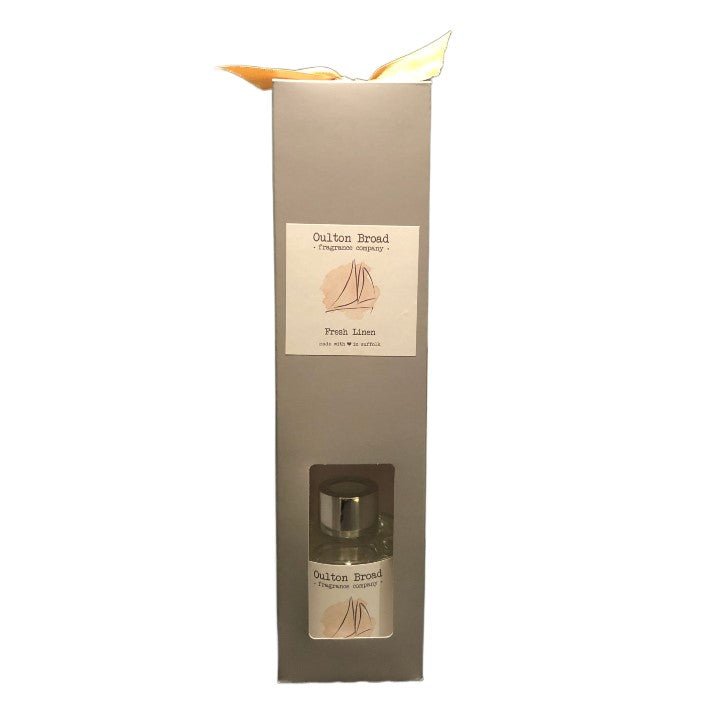 Fresh Linen Reed Diffuser - Oulton Broad Fragrance Company from thetraditionalgiftshop.live