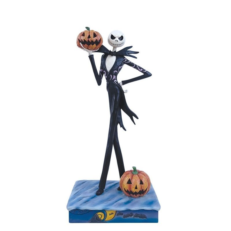 Frightful Fun (Jack Holding Pumpkin) - Disney Traditions from thetraditionalgiftshop.live