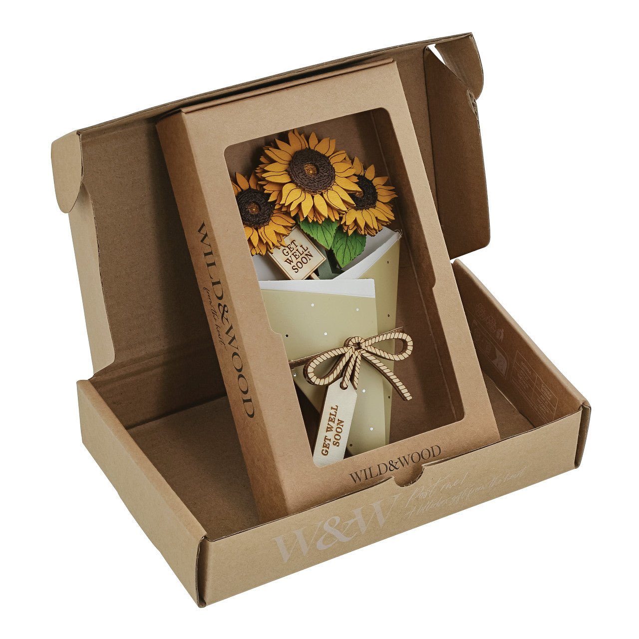 Get Well Soon 3D Flower Bouquet - Wild & Wood from thetraditionalgiftshop.live