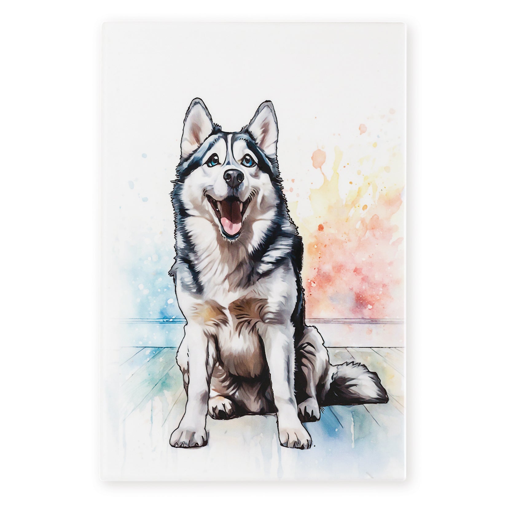 Husky Ceramic Art Tile - Art of Arora from thetraditionalgiftshop.live