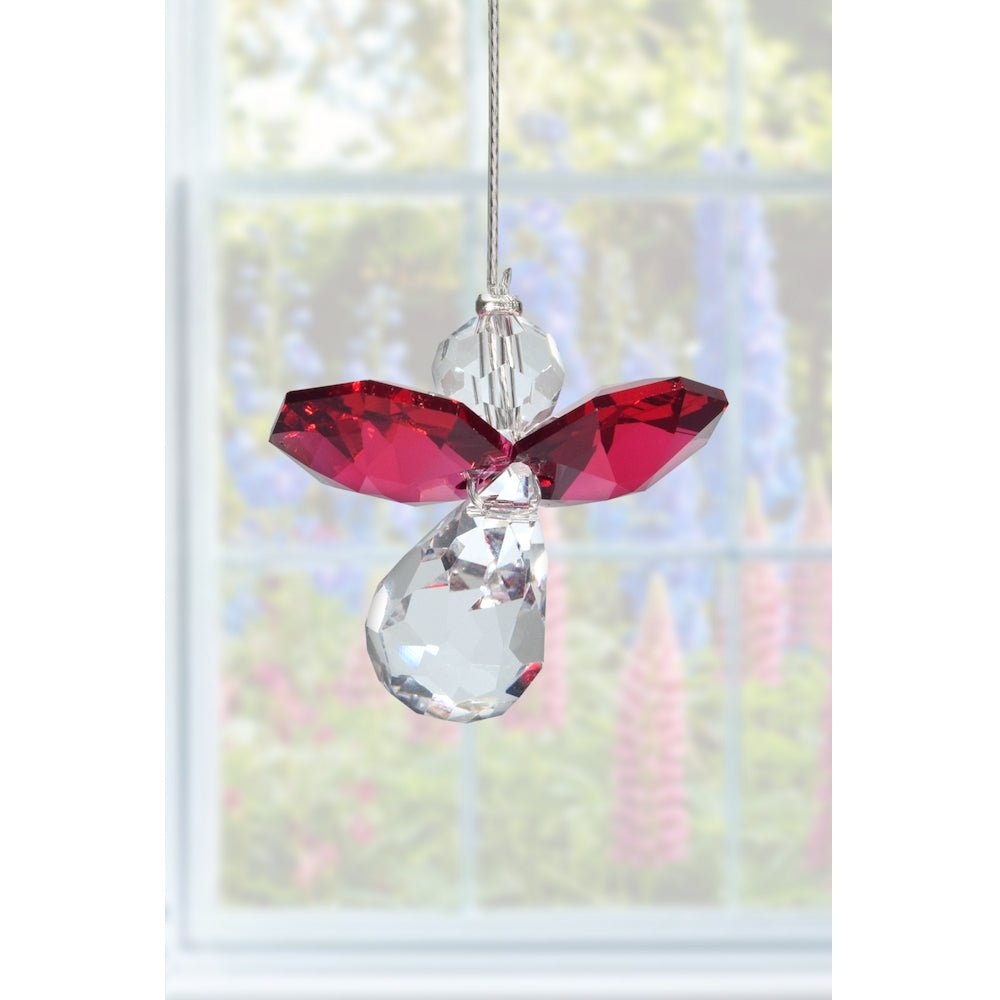 July Birthstone Crystal Guardian Angel - Ruby (Small) - Wild Things Crystal from thetraditionalgiftshop.live