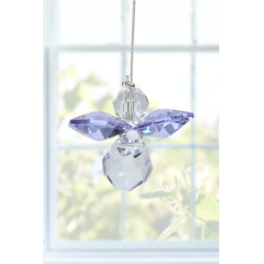 June Birthstone Crystal Guardian Angel - Light Amethyst (Small) - Wild Things Crystal from thetraditionalgiftshop.live