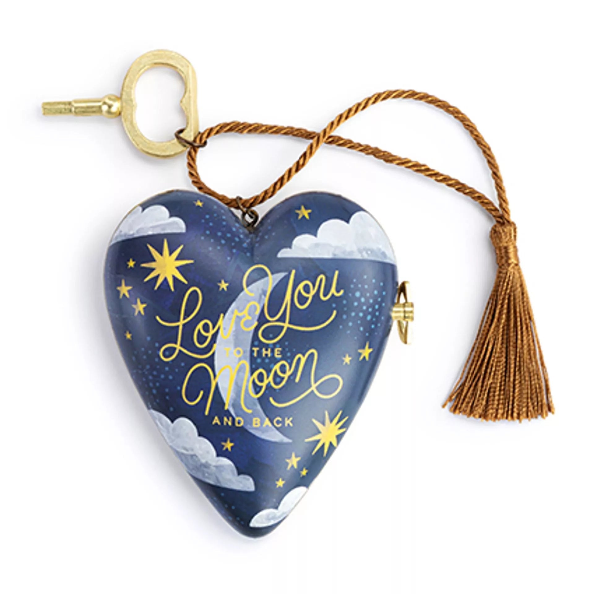 Love You To The Moon and Back Musical Art Heart - Art Hearts by Demdaco from thetraditionalgiftshop.live