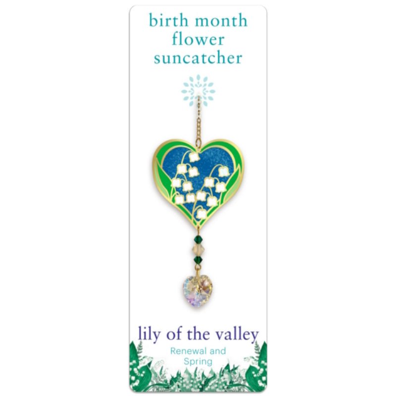 May (Lily of the Valley) Birth Month Flower Suncatcher - Wild Things Crystal from thetraditionalgiftshop.live