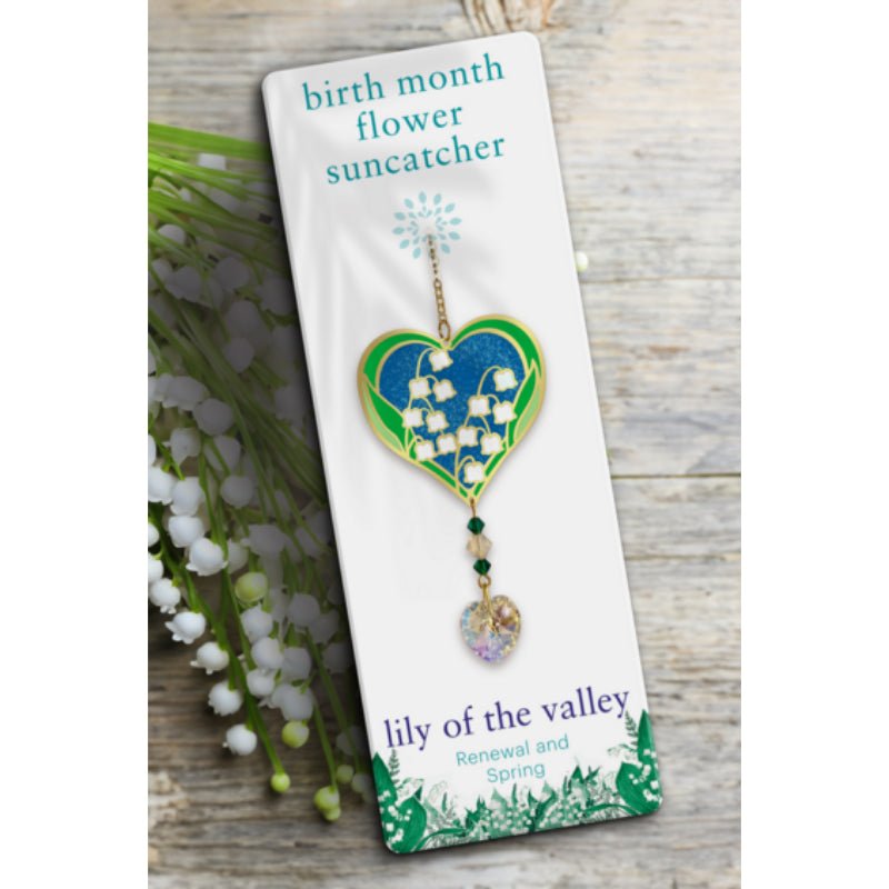 May (Lily of the Valley) Birth Month Flower Suncatcher - Wild Things Crystal from thetraditionalgiftshop.live