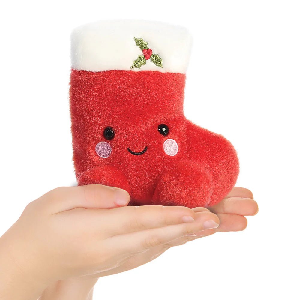 Palm Pals Holly Stocking Plush Toy - Palm Pals from thetraditionalgiftshop.live