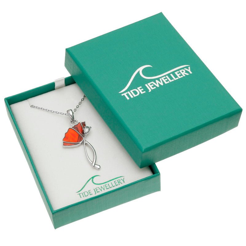 Poppy Paua Shell Necklace - Tide Jewellery from thetraditionalgiftshop.live