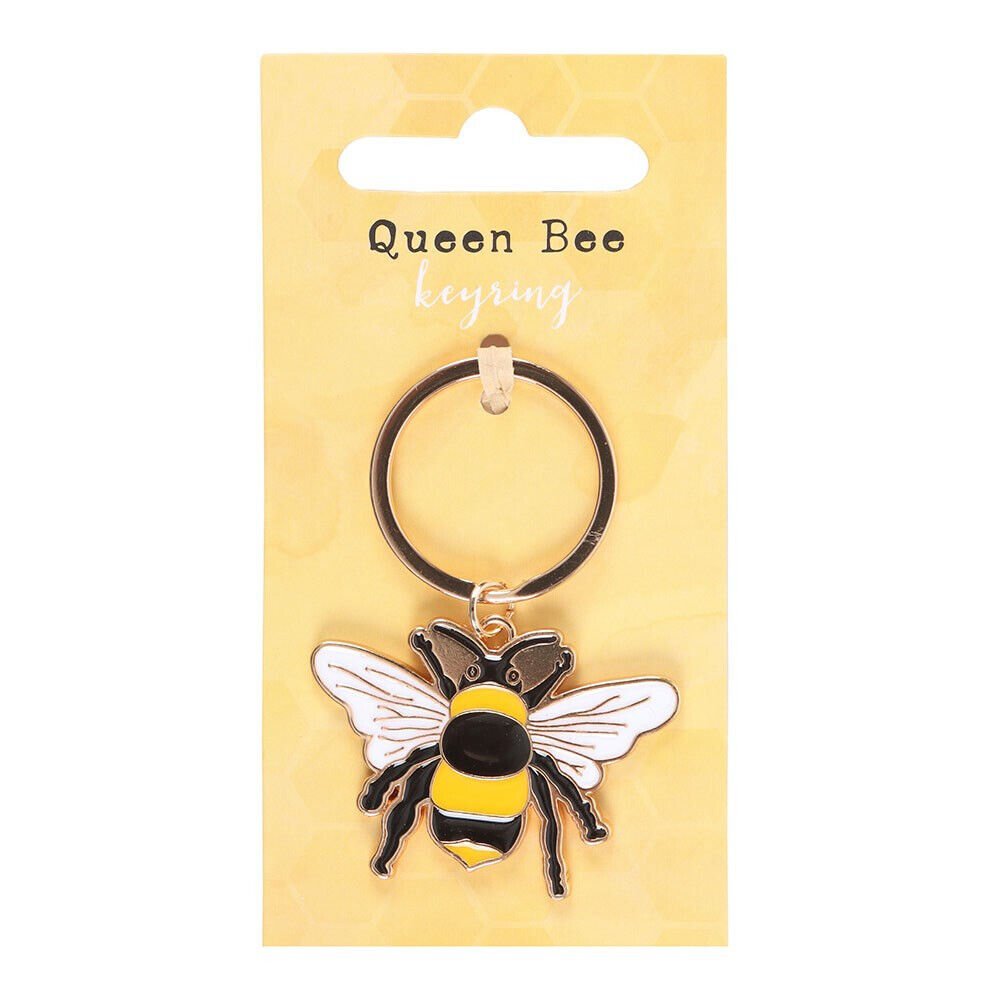 Queen Bee Enamel Keyring - Jones Home & Gift from thetraditionalgiftshop.live