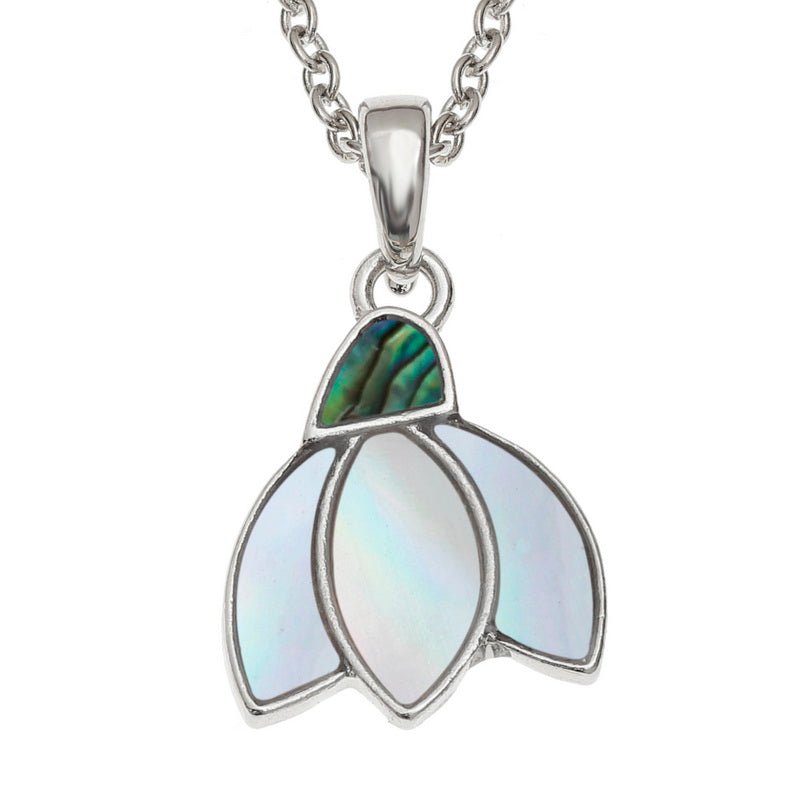 Snowdrop Paua Shell Necklace - Tide Jewellery from thetraditionalgiftshop.live
