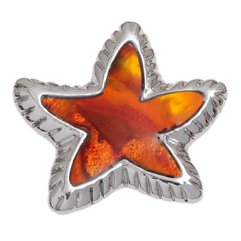 Starfish Paua Shell Pin Badge - Tide Jewellery from thetraditionalgiftshop.live