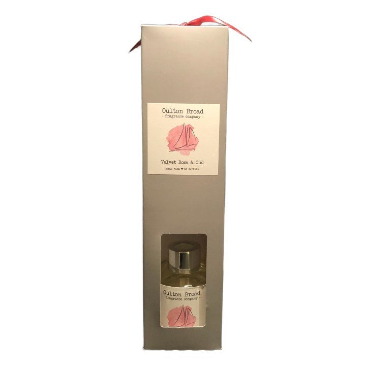 Velvet Rose & Oud Reed Diffuser - Oulton Broad Fragrance Company from thetraditionalgiftshop.live