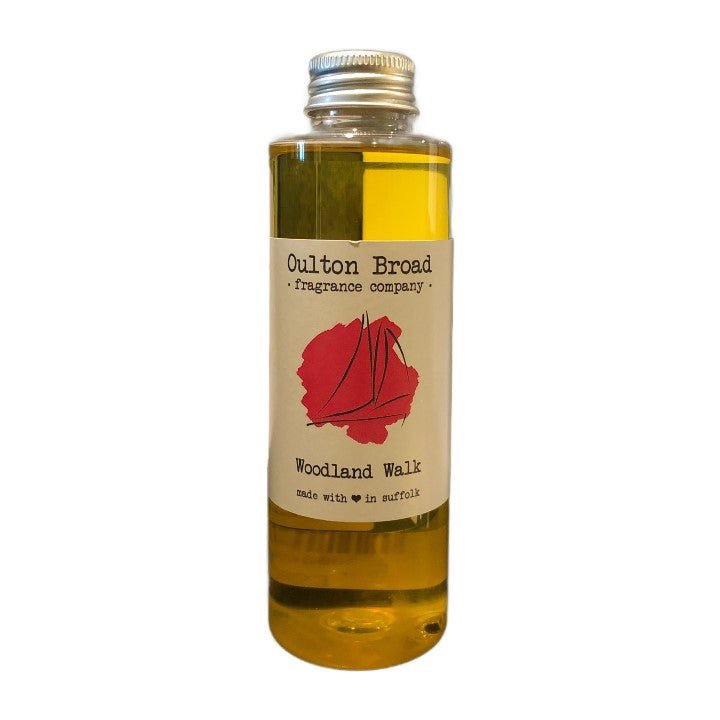 Woodland Walk Reed Diffuser Refill Oil - Oulton Broad Fragrance Company from thetraditionalgiftshop.live