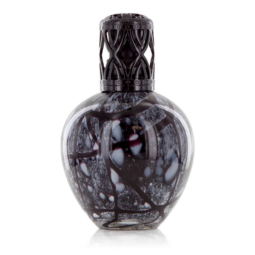 Ashleigh & Burwood Black Marble Large Glass Fragrance Lamp - Ashleigh & Burwood Fragrance Lamps from thetraditionalgiftshop.live