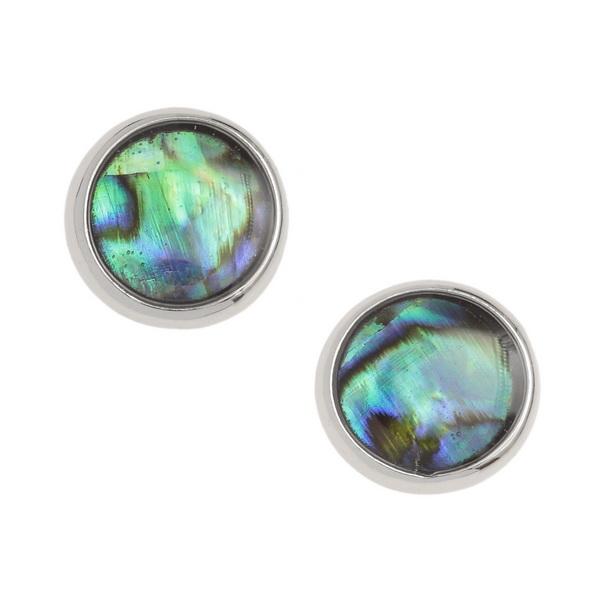 Circle Paua Shell Stud Earrings - Tide Jewellery from thetraditionalgiftshop.live