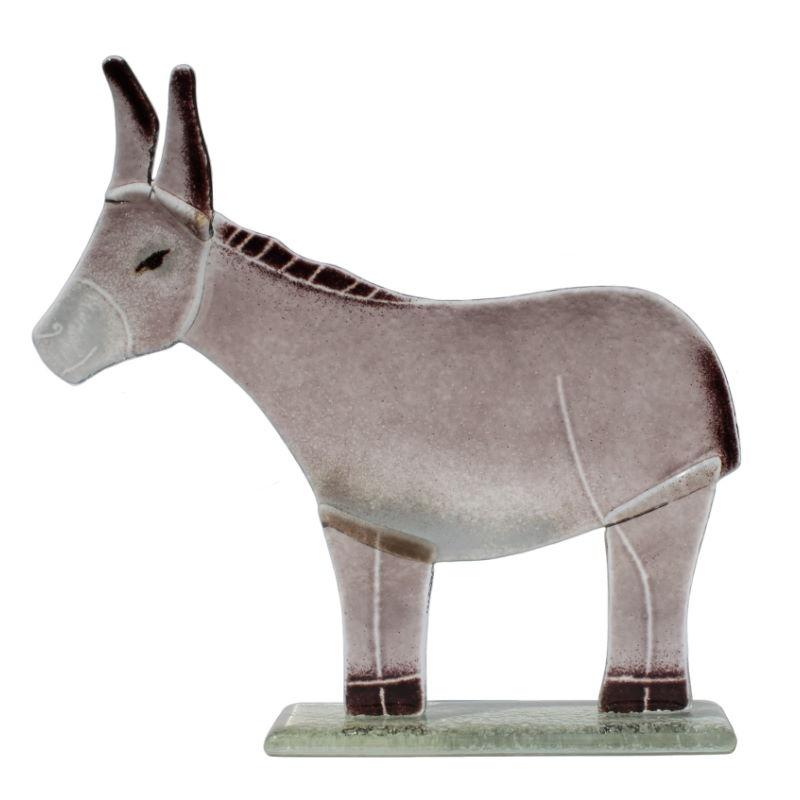 Darcey the Donkey Fused Glass Ornament - D&J Glassware Fused Glass from thetraditionalgiftshop.live