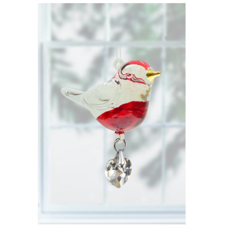 Fantasy Glass Pretty Little Bird - Robin - Wild Things Crystal from thetraditionalgiftshop.live