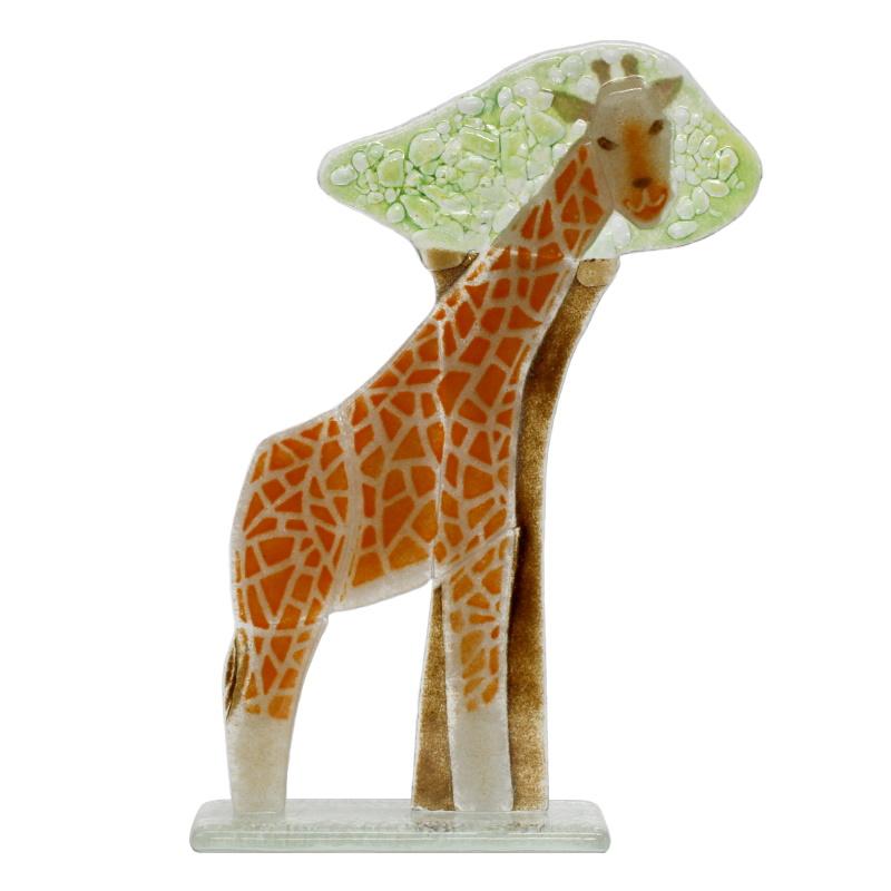 Gerald the Giraffe Fused Glass Ornament - D&J Glassware Fused Glass from thetraditionalgiftshop.live