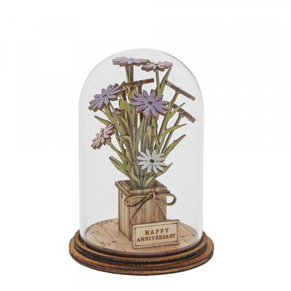 Happy Anniversary Flower Kloche - Kloche from thetraditionalgiftshop.live