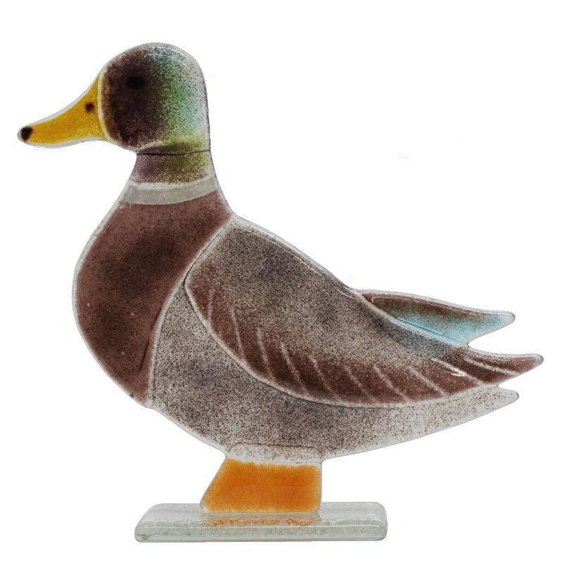 Mallard Duck Fused Glass Ornament - D&J Glassware Fused Glass from thetraditionalgiftshop.live