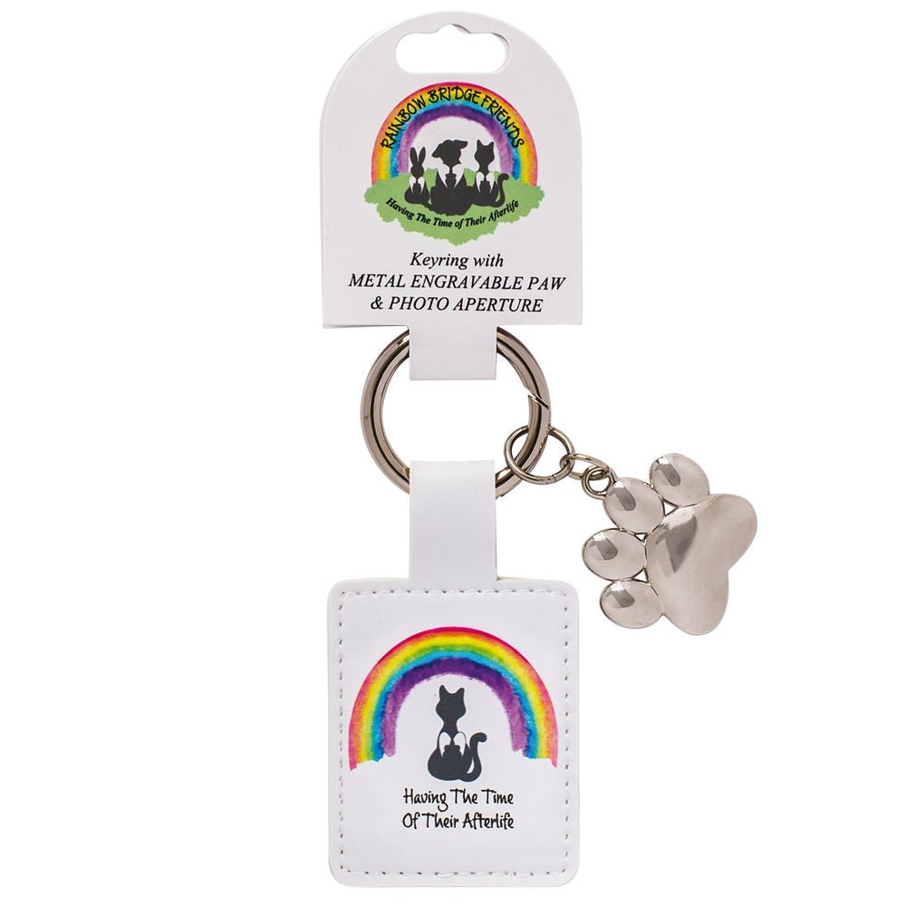 Rainbow Bridge Friends Cat Memorial Keyring - Rainbow Bridge Friends from thetraditionalgiftshop.live