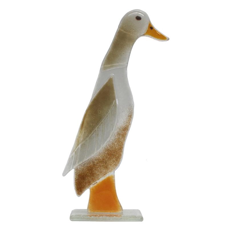 Runner Duck Fused Glass Ornament - D&J Glassware Fused Glass from thetraditionalgiftshop.live