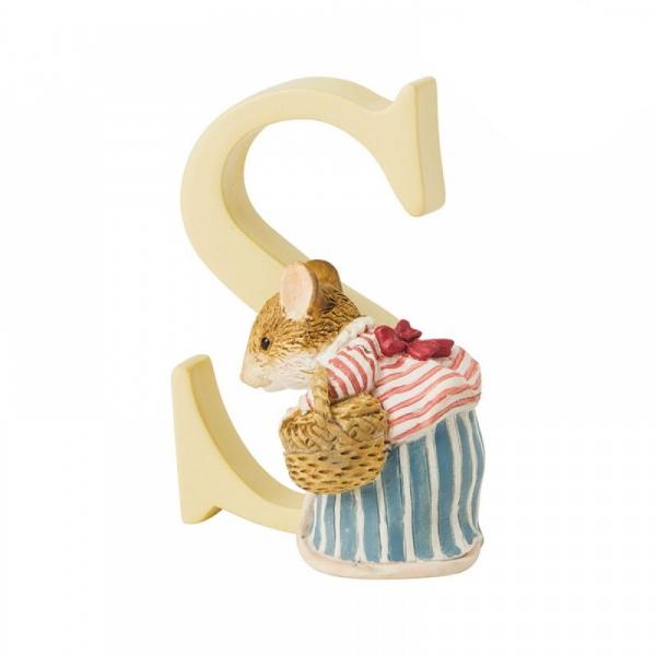 "S" Mrs Tittlemouse Alphabet Letter - Beatrix Potter from thetraditionalgiftshop.live