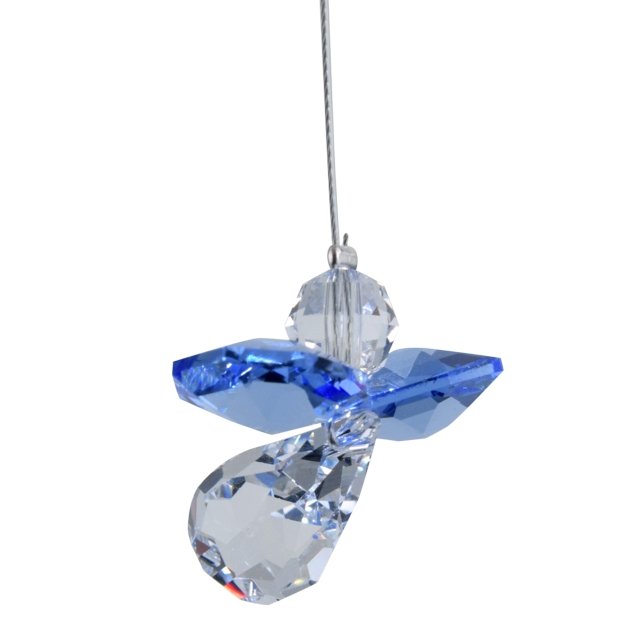 September Birthstone Crystal Guardian Angel - Sapphire (Small)