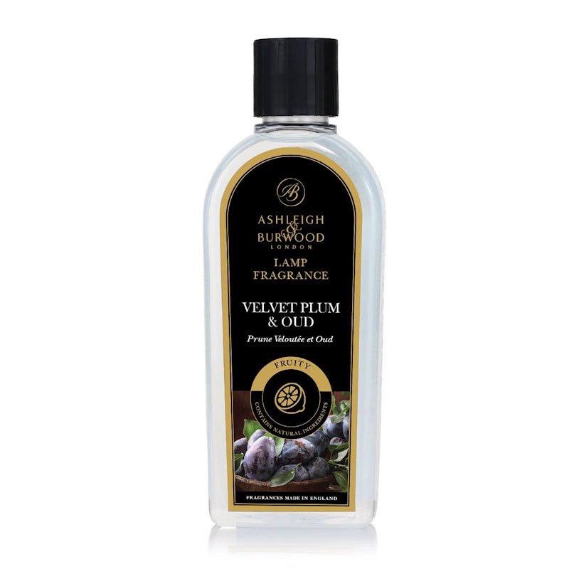 Ashleigh & Burwood Velvet Plum & Oud Fragrance Lamp Oil (500ml) - Ashleigh & Burwood Fragrance Lamps from thetraditionalgiftshop.live
