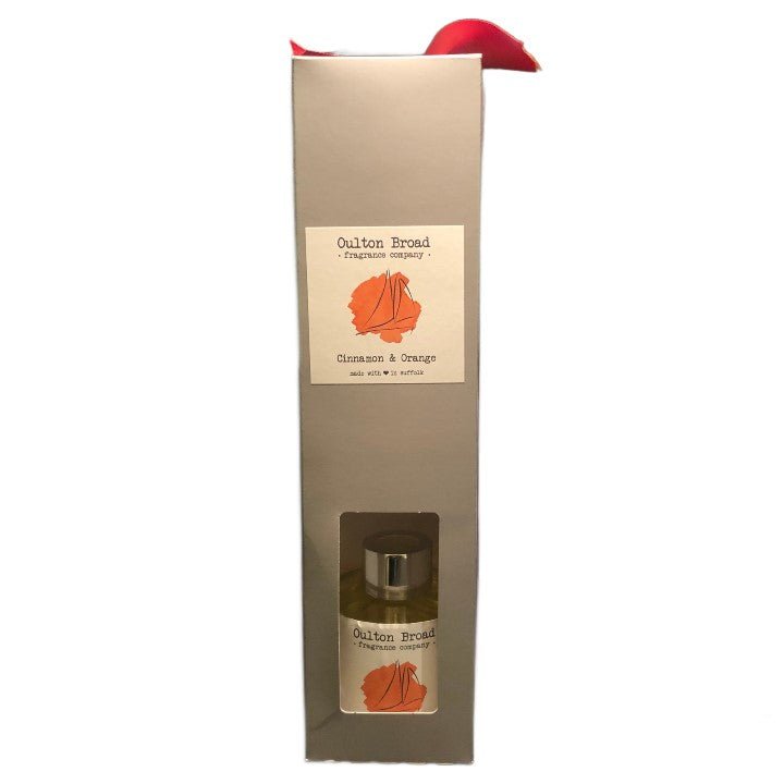 Cinnamon & Orange Reed Diffuser - Oulton Broad Fragrance Company from thetraditionalgiftshop.live