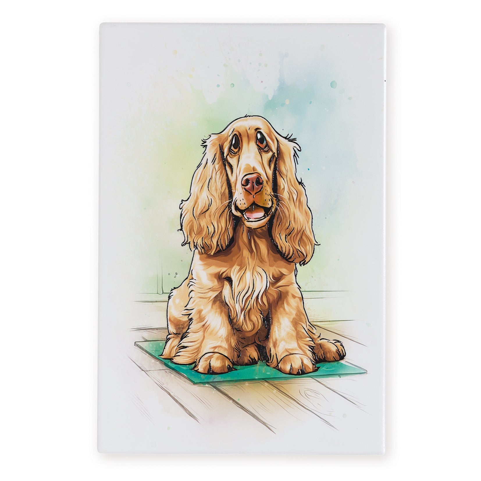 Cocker Spaniel Ceramic Art Tile - Art of Arora from thetraditionalgiftshop.live