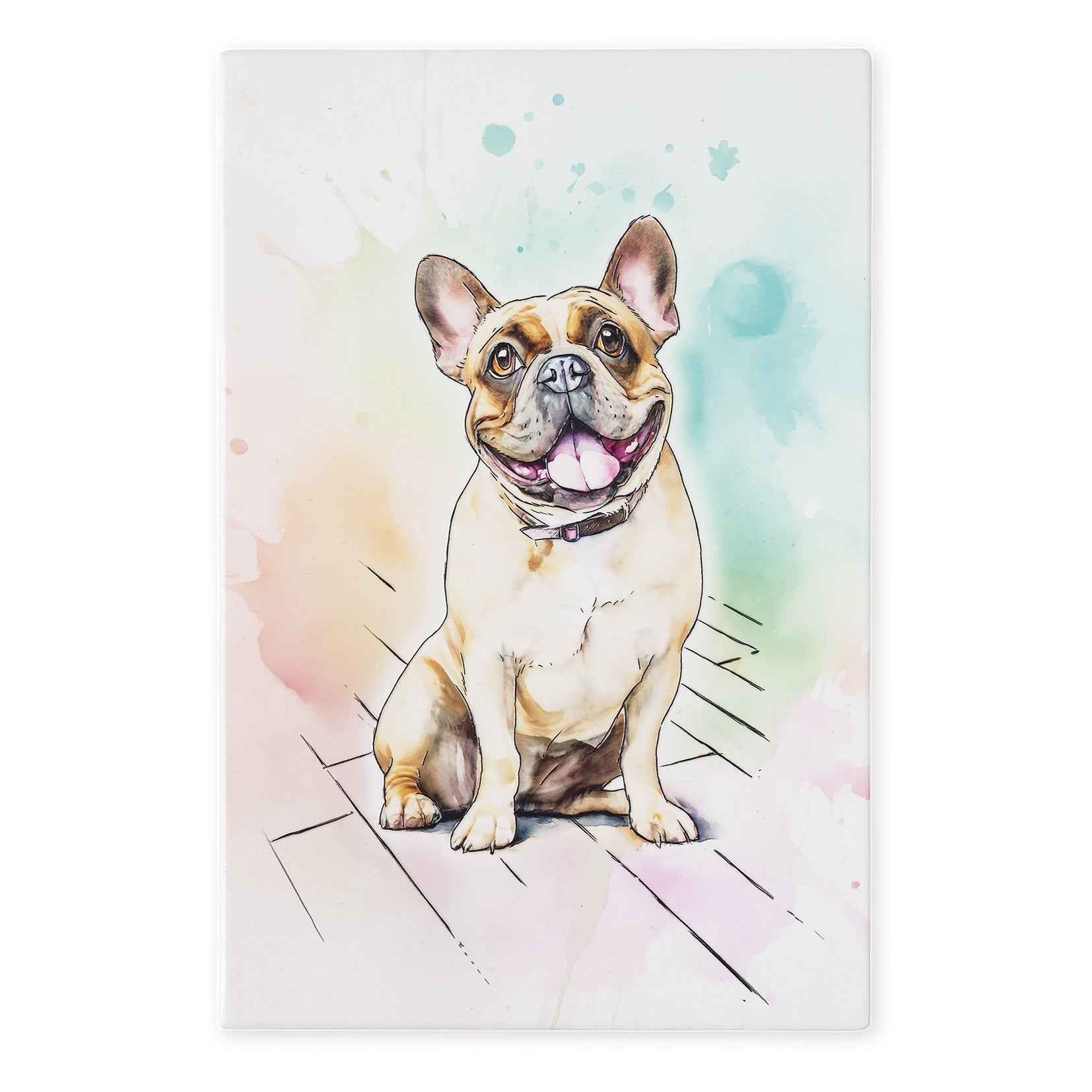 French Bulldog Ceramic Art Tile - Art of Arora from thetraditionalgiftshop.live