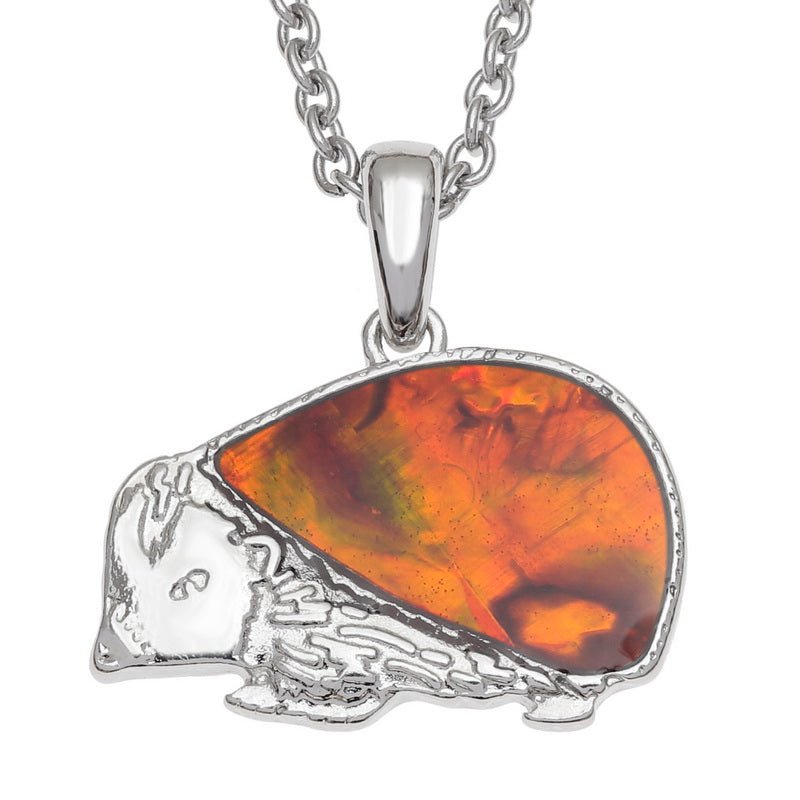 Hedgehog Paua Shell Necklace - Tide Jewellery from thetraditionalgiftshop.live
