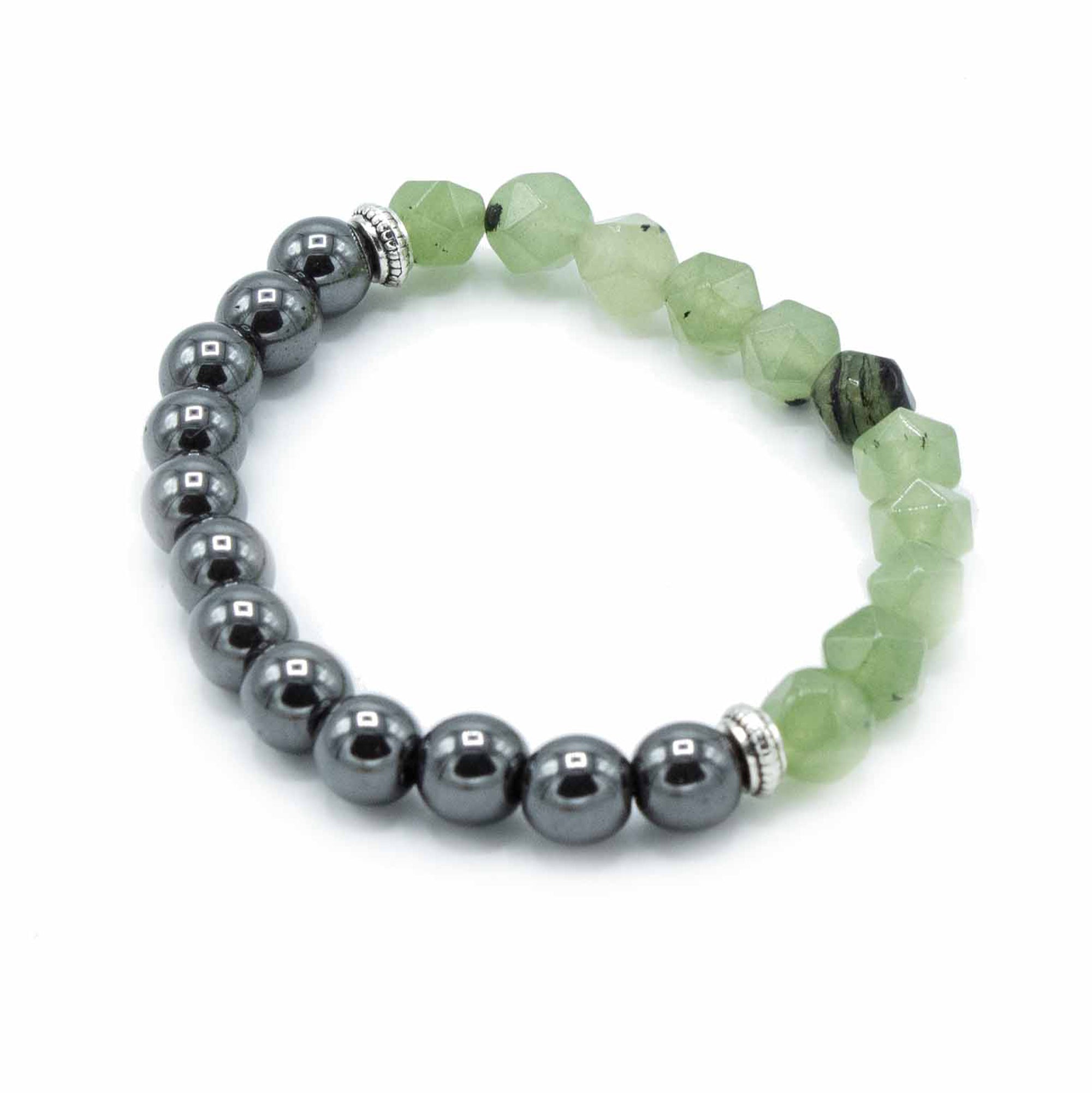 Jade Faceted Gemstone Bracelet - Gemstone Bracelets from thetraditionalgiftshop.live