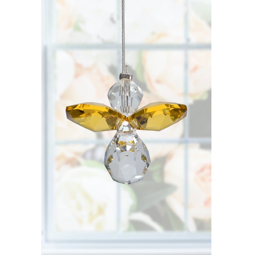 November Birthstone Crystal Guardian Angel - Topaz (Small) - Wild Things Crystal from thetraditionalgiftshop.live