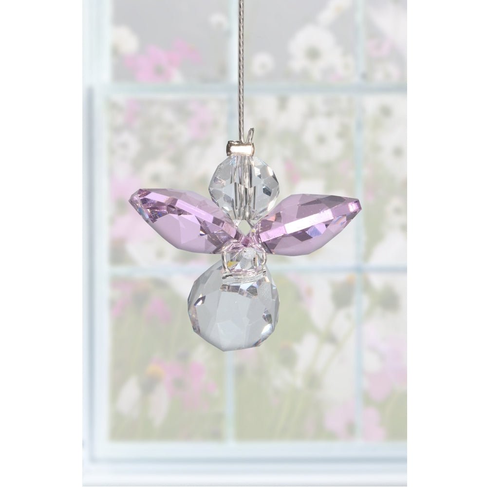 October Birthstone Crystal Guardian Angel - Rose (Small) - Wild Things Crystal from thetraditionalgiftshop.live