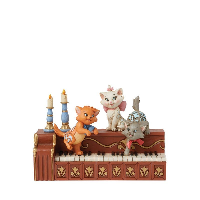 Paws at Play (Aristocats Kittens on Piano) Figurine - Disney Traditions from thetraditionalgiftshop.live