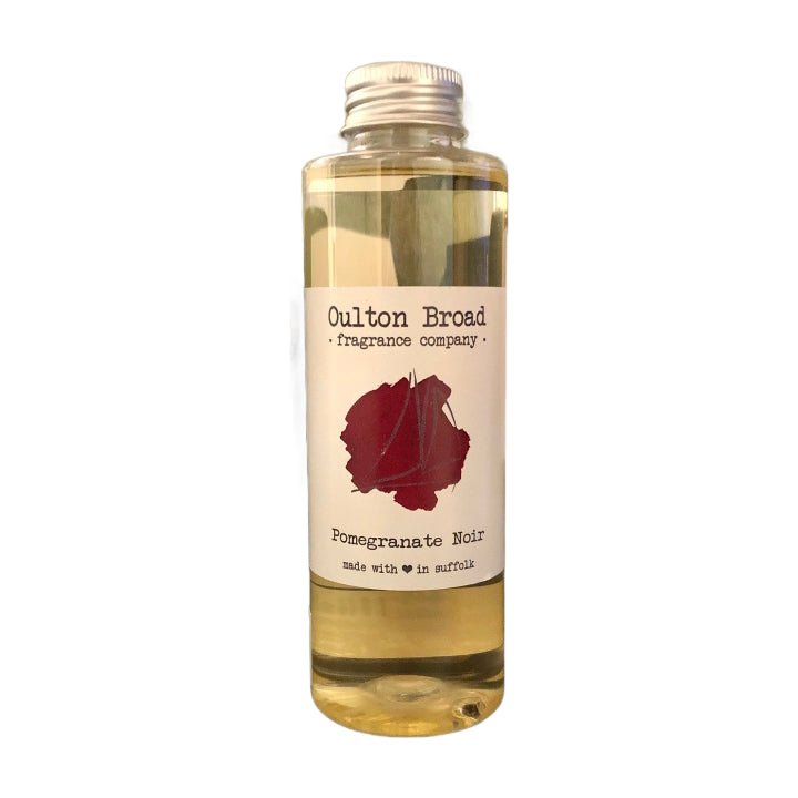 Pomegranate Noir Reed Diffuser Refill Oil - Oulton Broad Fragrance Company from thetraditionalgiftshop.live