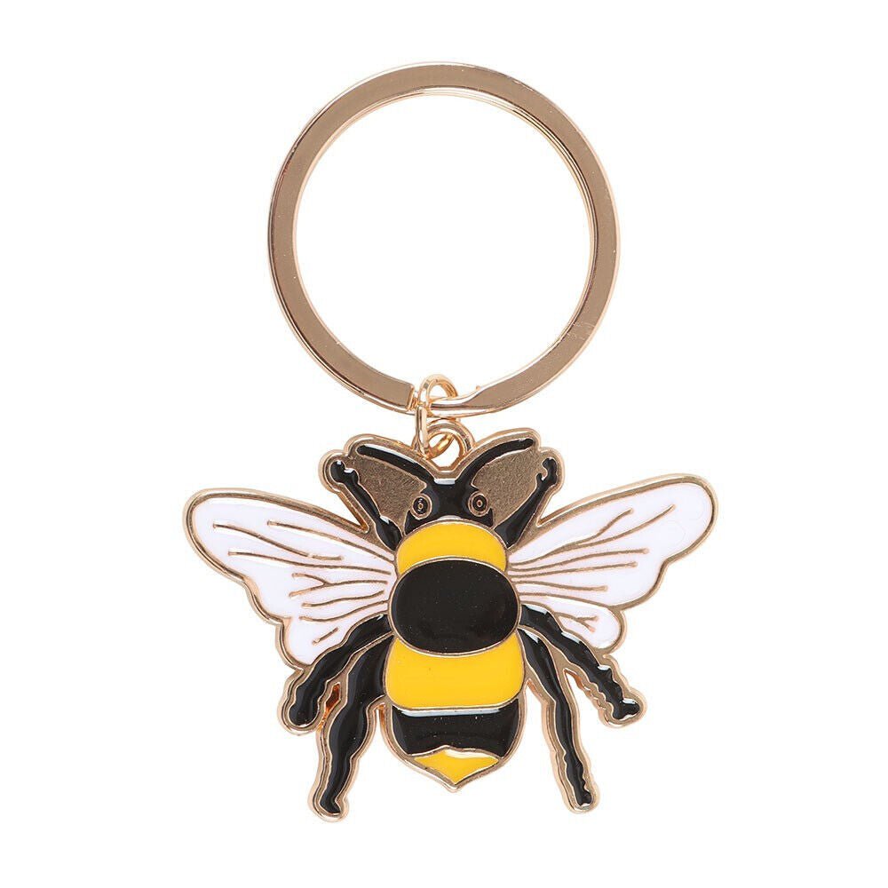 Queen Bee Enamel Keyring - Jones Home & Gift from thetraditionalgiftshop.live