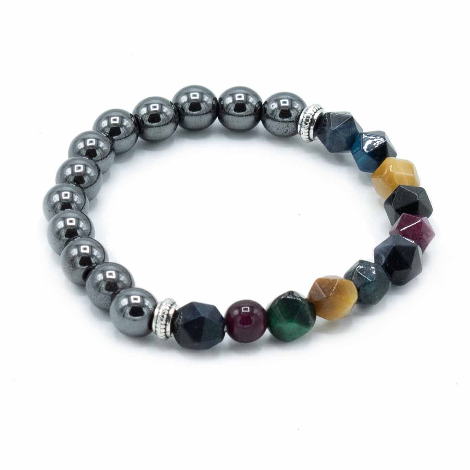 Rainbow Faceted Gemstone Bracelet - Gemstone Bracelets from thetraditionalgiftshop.live