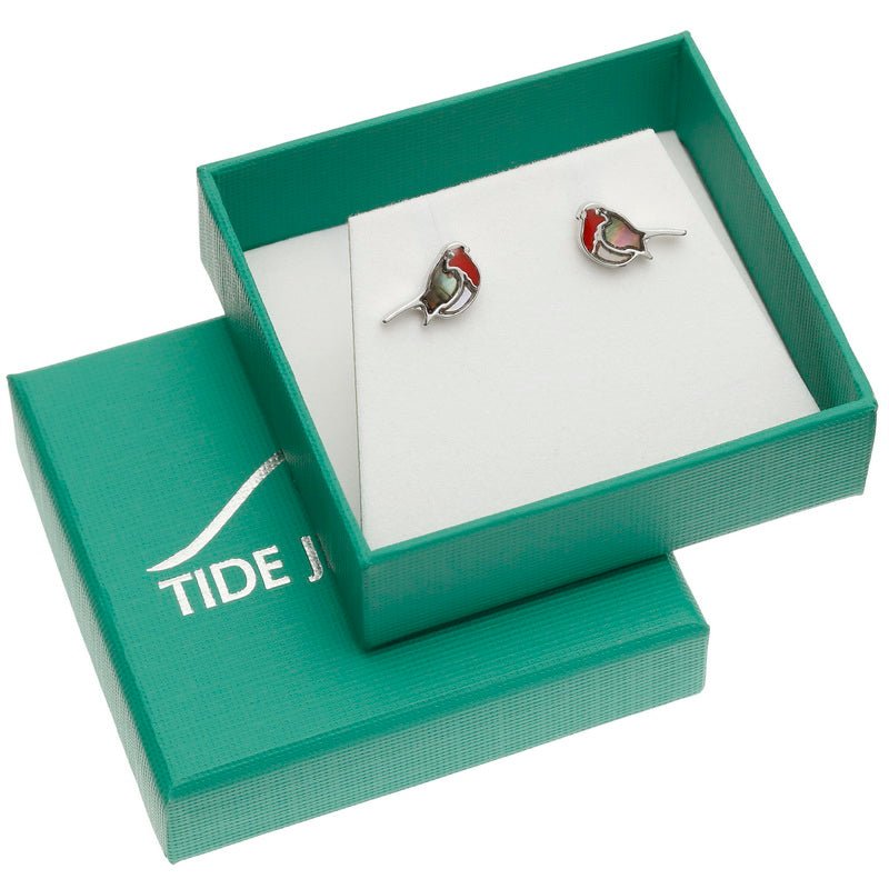 Robin Paua Shell Stud Earrings - Tide Jewellery from thetraditionalgiftshop.live