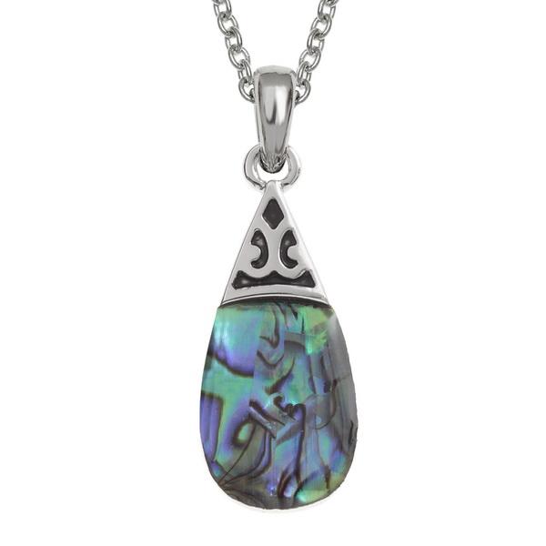 Almond Drop Paua Shell Necklace - Tide Jewellery from thetraditionalgiftshop.live