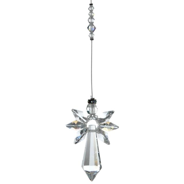 April Birthstone Crystal Guardian Angel - Aurora Borealis (Large)