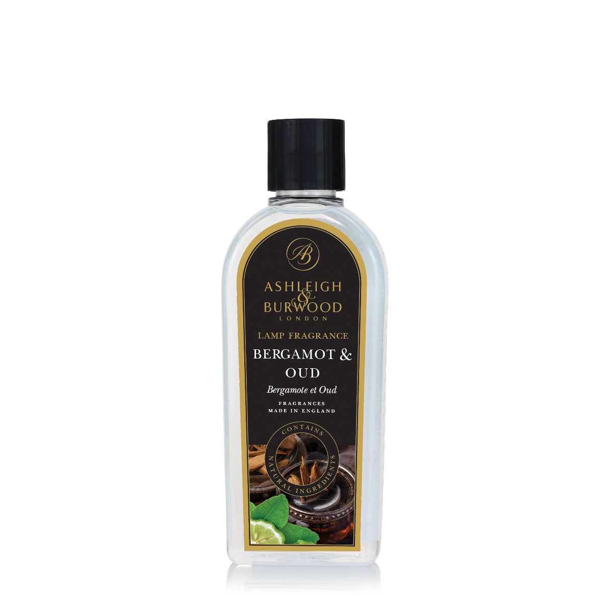 Ashleigh & Burwood Bergamot & Oud Fragrance Lamp Oil (500ml) - Ashleigh & Burwood Fragrance Lamps from thetraditionalgiftshop.live