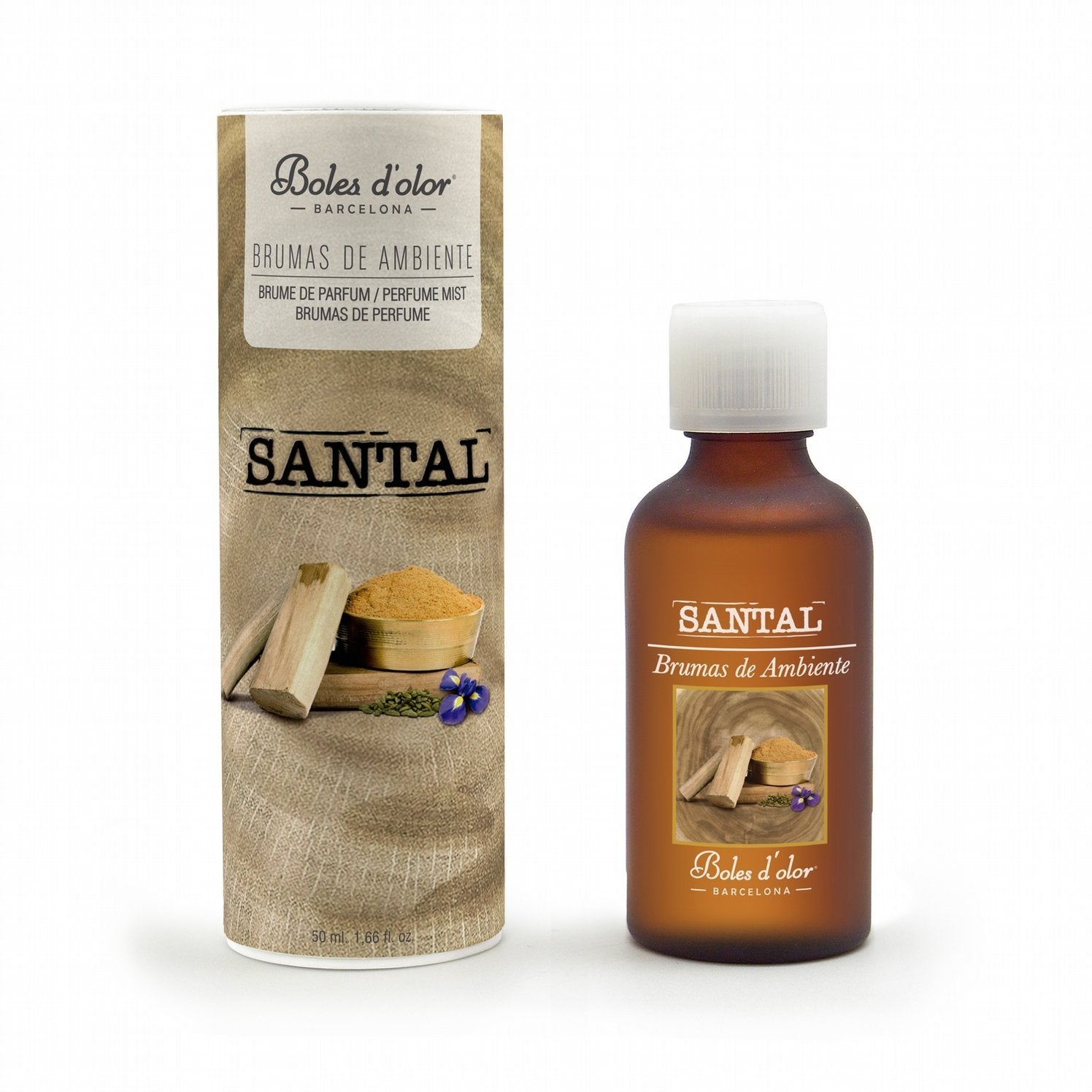 Boles d'olor Sandalwood (Santal) Brumas de Ambiente Essence (50ml) - Boles d'olor Fragrance Mist Oils & Mist Diffusers from thetraditionalgiftshop.live