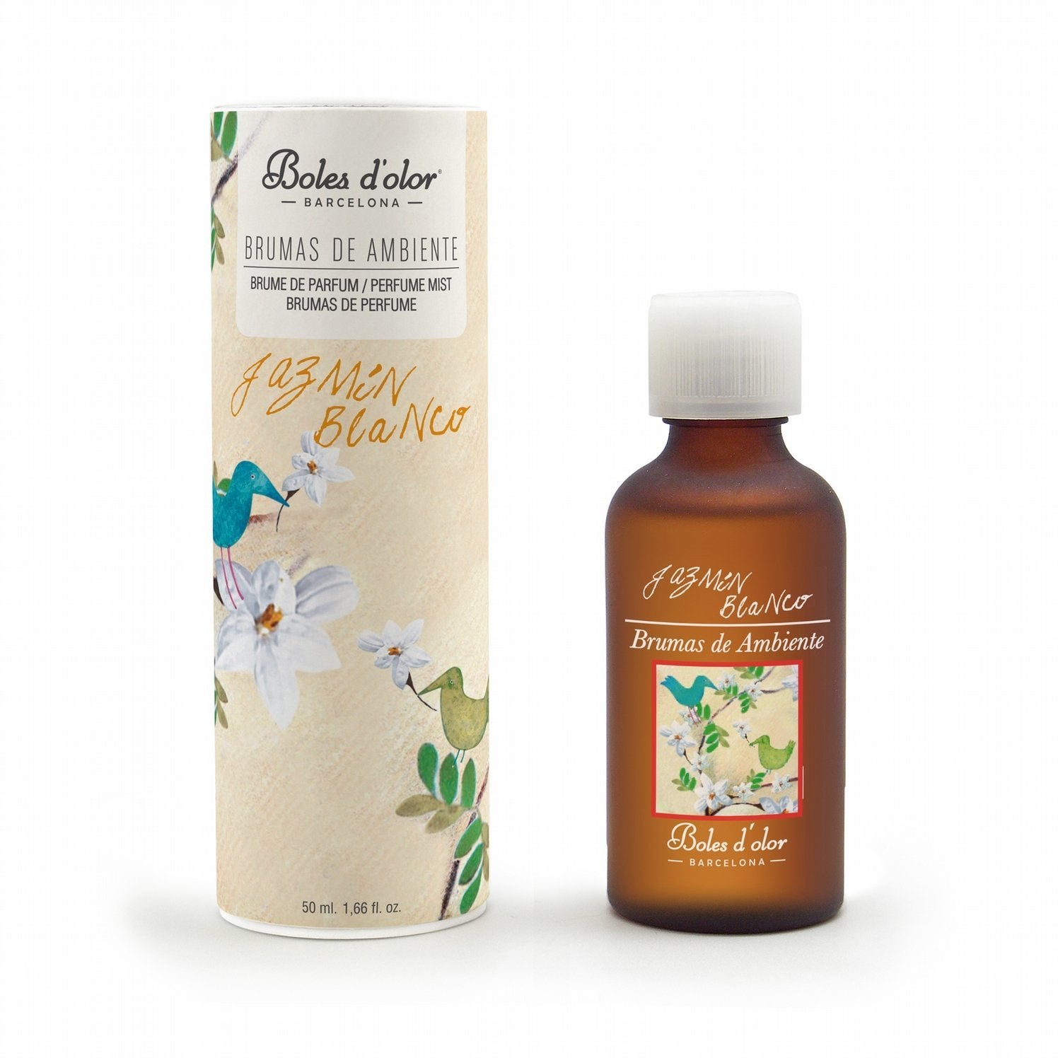 Boles d'olor White Jasmine (Jazmin Blanco) Brumas de Ambiente Essence (50ml) - Boles d'olor Fragrance Mist Oils & Mist Diffusers from thetraditionalgiftshop.live